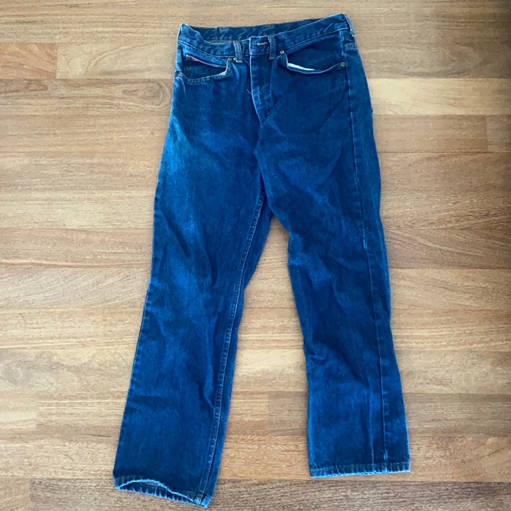 Mens Texas Wrangler Blue Jeans